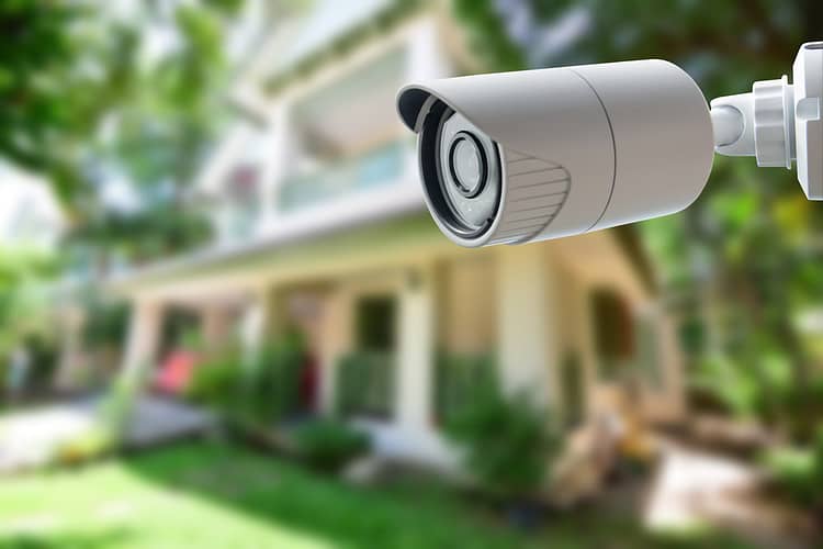 Exterior Home Security Camera surveillance technology integration